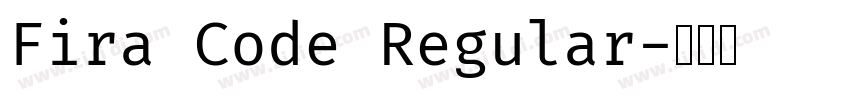 Fira Code Regular字体转换
